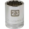 Dynamic 1/2" Drive, 23mm Metric Socket, 12 Points D015123 - alternate 2